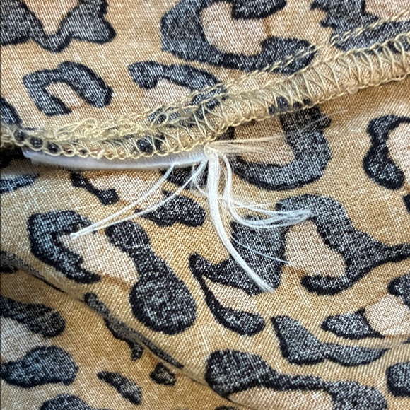 beachlunchlounge Leopard Print Button-Down Shirt - Tan & Black - Picture 8 of 9